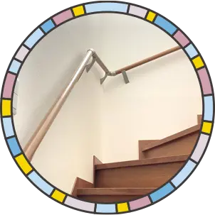 バリアフリーの階段